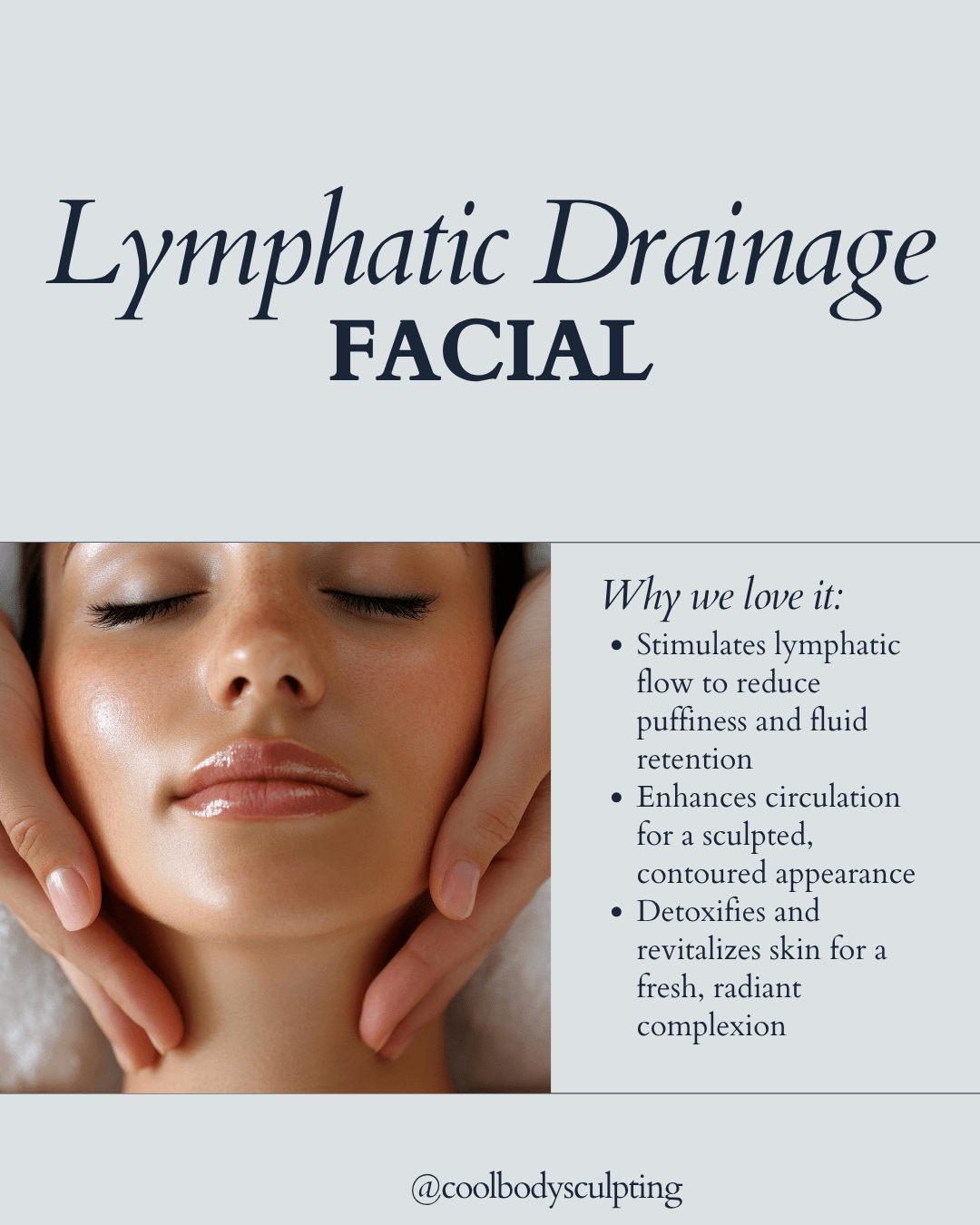 Woman receiving a lymphatic drainage facial massage in Virginia Beach to reduce puffiness and improve circulation.