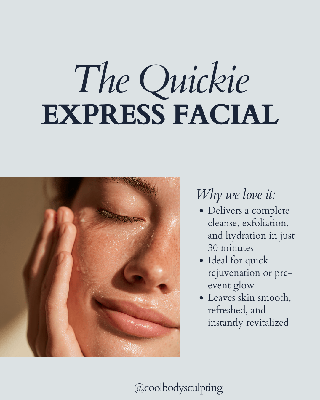 Express Facial in Virginia Beach | Cool Body Sculpting Center Woman receiving a 30-minute express facial at Cool Body Sculpting Center in Virginia Beach.